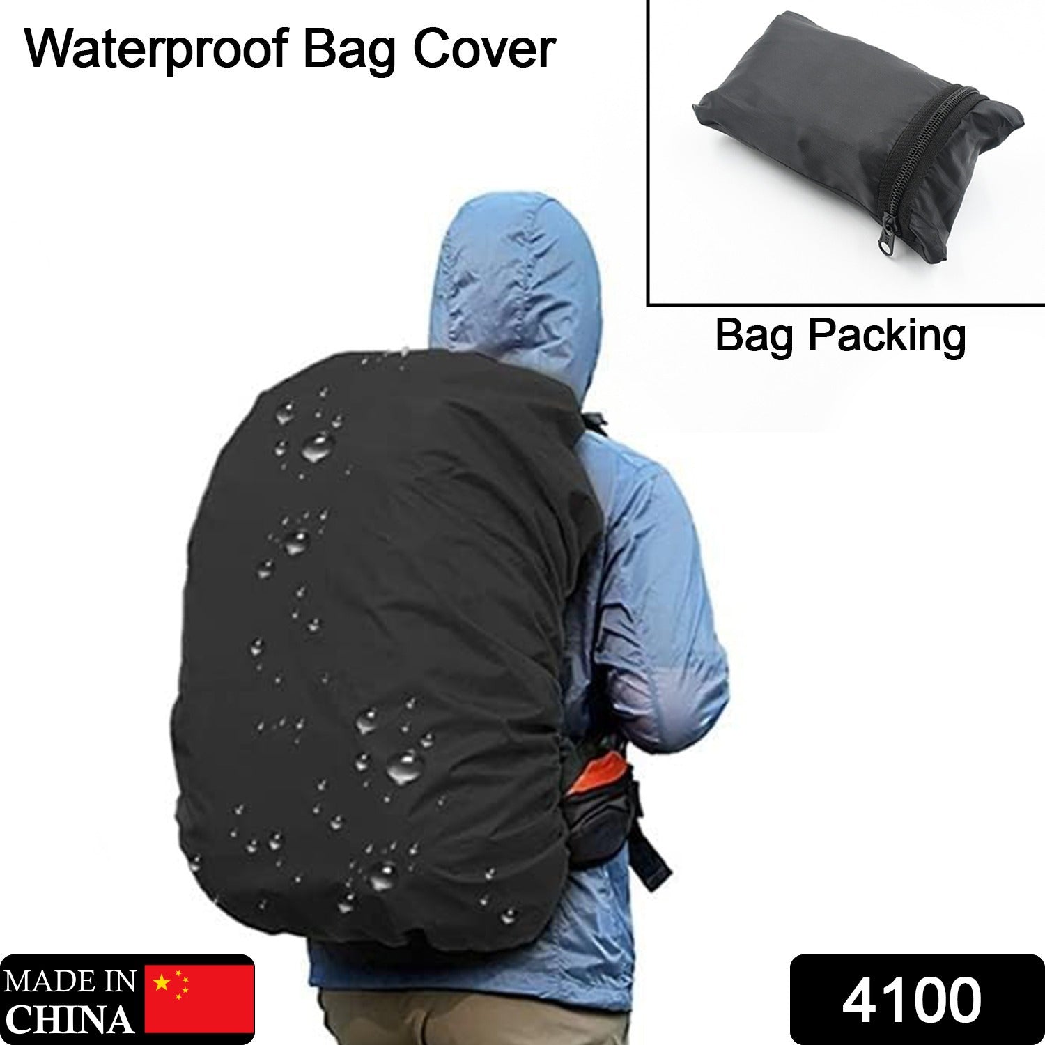 4100 Heavy Waterproof Nylon Rain Cover/Dust Cover - Elastic Adjustable for Laptop Bags and Backpacks, School Bag Waterproof Cover, Dust Proof, Backpack, Laptop Bag Cover (1Pc) 4100 Heavy Waterproof Nylon Rain Cover/Dust Cover - Elastic Adjustable for Laptop Bags and Backpacks, School Bag Waterproof Cover, Dust Proof, Backpack, Laptop Bag Cover (1Pc)